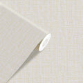 Yancorp 32.8ft Cream Textured Fabric Wallpaper Faux Grasscloth Beige Peel and by YancorpHomeDecor