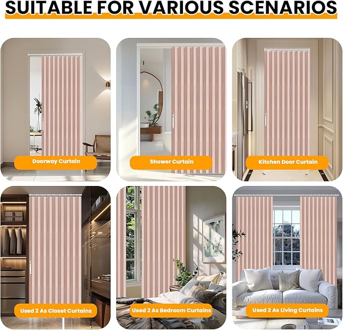 AJAZZ 100% Blackout Accordion Doors Interior Accordion Doors - Image 5