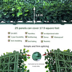 ODTORY Artificial Grass Wall Panel Backdrop, 10 X 10 in 25P UV-Anti Greenery - Image 3