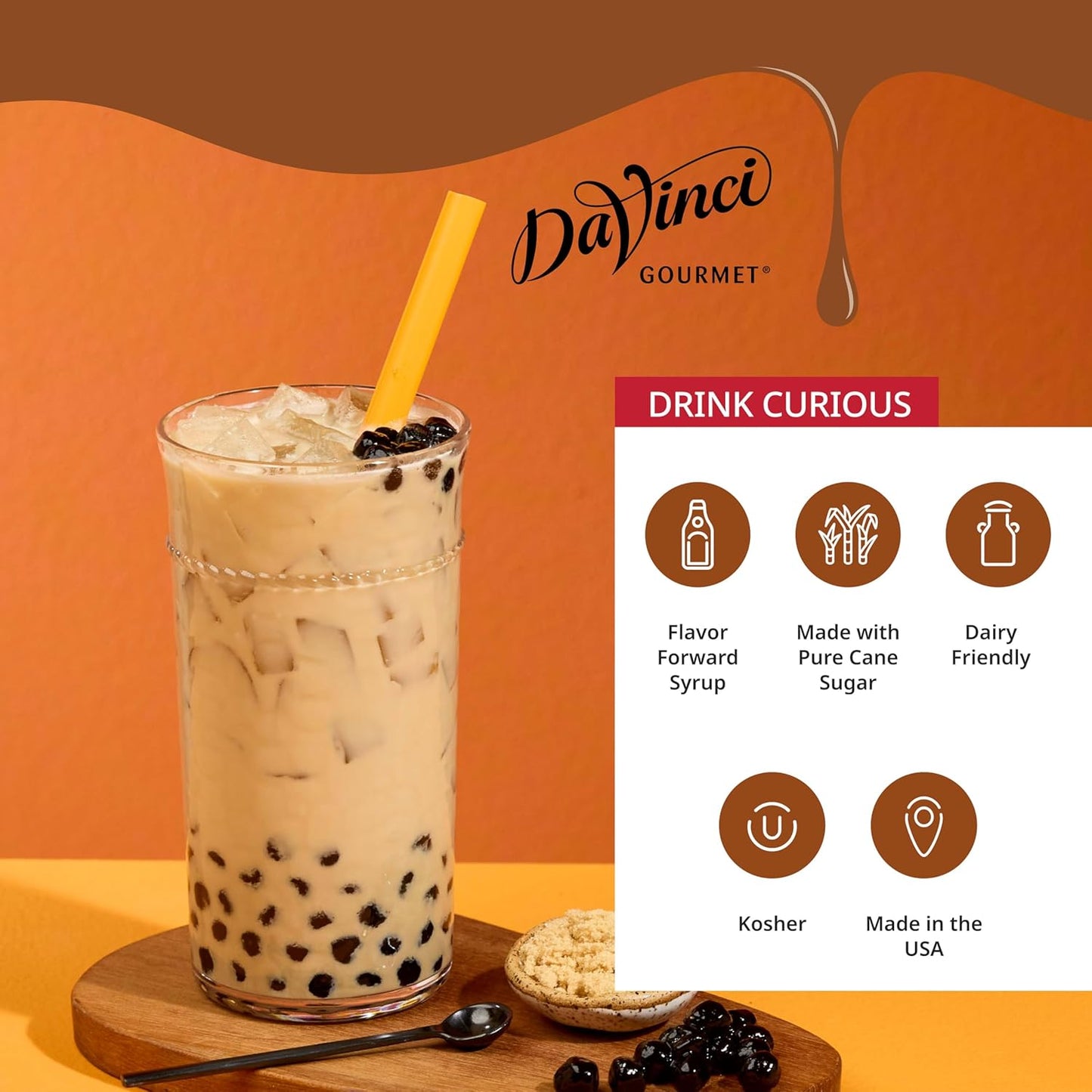 DaVinci Gourmet Brown Sugar Syrup, 25.4 Fluid Ounces (Pack of 1)