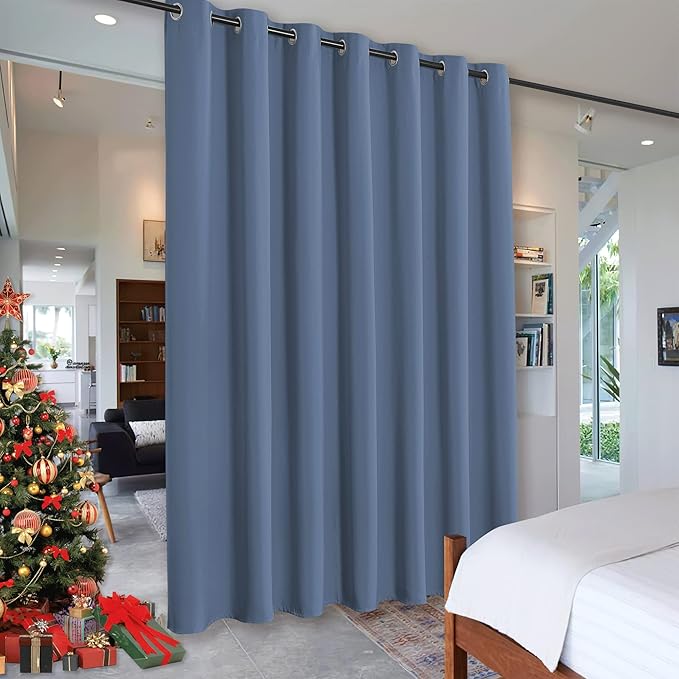 RYB HOME Extra Wide Room Divider Curtaind Blackout Privacy Screen by RYBHOME