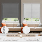 Grandekor No Tools Cordless Cellular Shades, UV Protection Privacy No Drill - Image 7