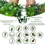 ODTORY Artificial Greenery Grass Wall Panels: 20''x 20'' 12P UV-Anti Faux Ivy - Image 3