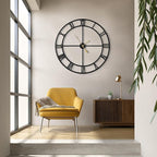 LEIKE 40 Inch Extra Large Modern Wall Clock, Oversize Rustic Round Nearly - Image 8