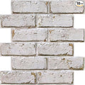 3D Peel and Stick Faux Brick Wall Panels 11.8" x 11.8" 10-Pack, Small by SMOOSTIKCDECOR