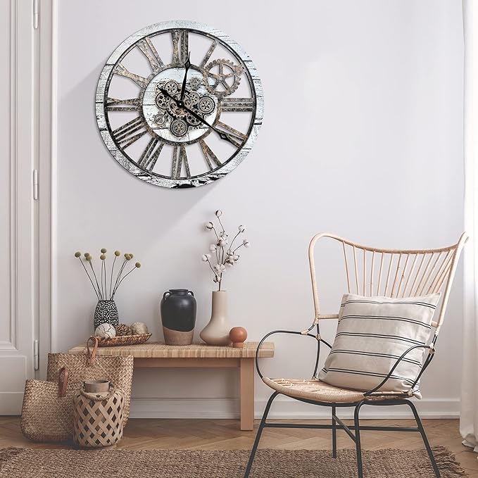 HOIBAI Large Wall Clock Clocks for Living Room Decor Oversized 30 Inch Wall - Image 4
