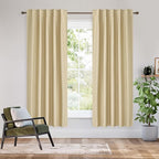 RYB HOME Bedroom Blackout Curtains 63 inches Long, 100% Blackout Thermal by RYBHOME