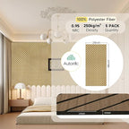 Art Acoustic Panels for Wall, 5 Pack Sound Absorbing Panels, 47.2” x 23.6” - Image 2