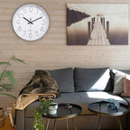 jomparis Modern 12" Battery Operated Non-Ticking Silent Sweep Movement Wall - Image 4