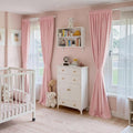 NICETOWN Baby Pink Velvet Curtains 84 inch Long 2 Panels by NICETOWN