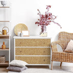 CRE8TIVE Champagne Gold Glitter Wallpaper Border Peel and Stick Wall Border - Image 2