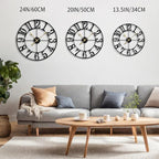 LEIKE Large Wall Clocks for Living Room, Non Ticking, Battery Operated - Image 2