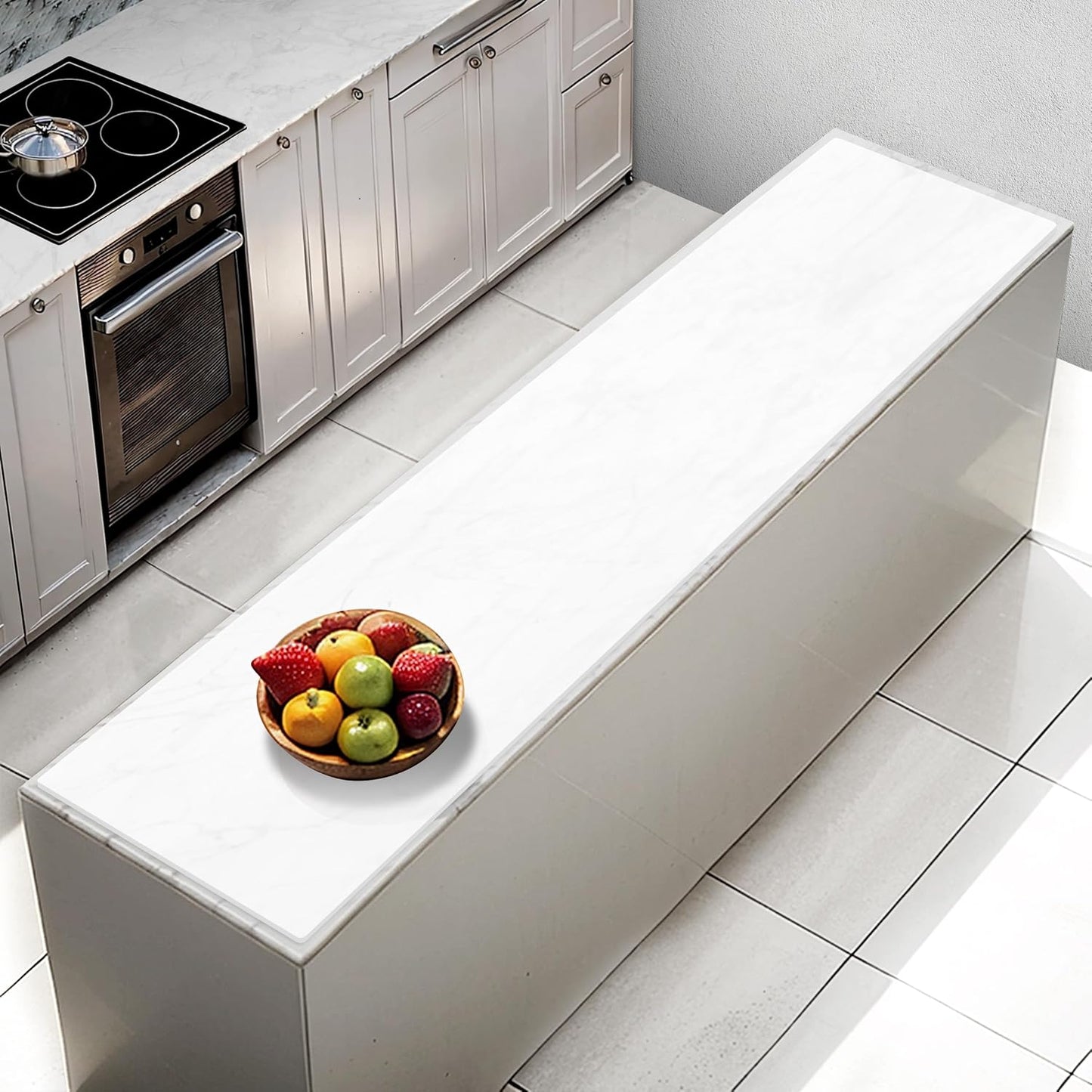 AECHY Extra Large Silicone Mat 78.74”x19.69”x0.08”, Multipurpose Silicone Mat Thick Heat Resistant Mat Shipped Rolled Up Kitchen Counter Mat Nonslip Silicone Mats for Kitchen Counter Translucent