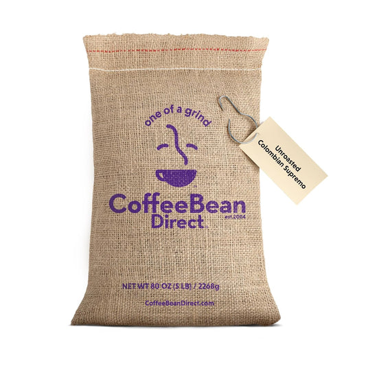 Coffee Bean Direct Unroasted Colombian Supremo, 5 Pound (Pack of 1)