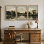 Framed Vintage Landscape Wall Art - Image 8