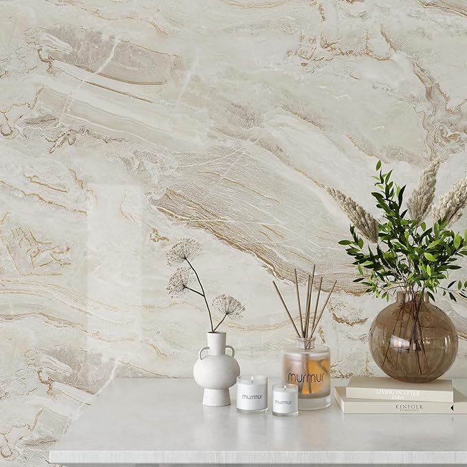 VEELIKE Large Size Marble Contact Paper Peel and Stick Countertops - Image 5