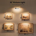Picture Light Battery Rechargeable, 3 Color Modes and Dimmable Classic Art - Image 10