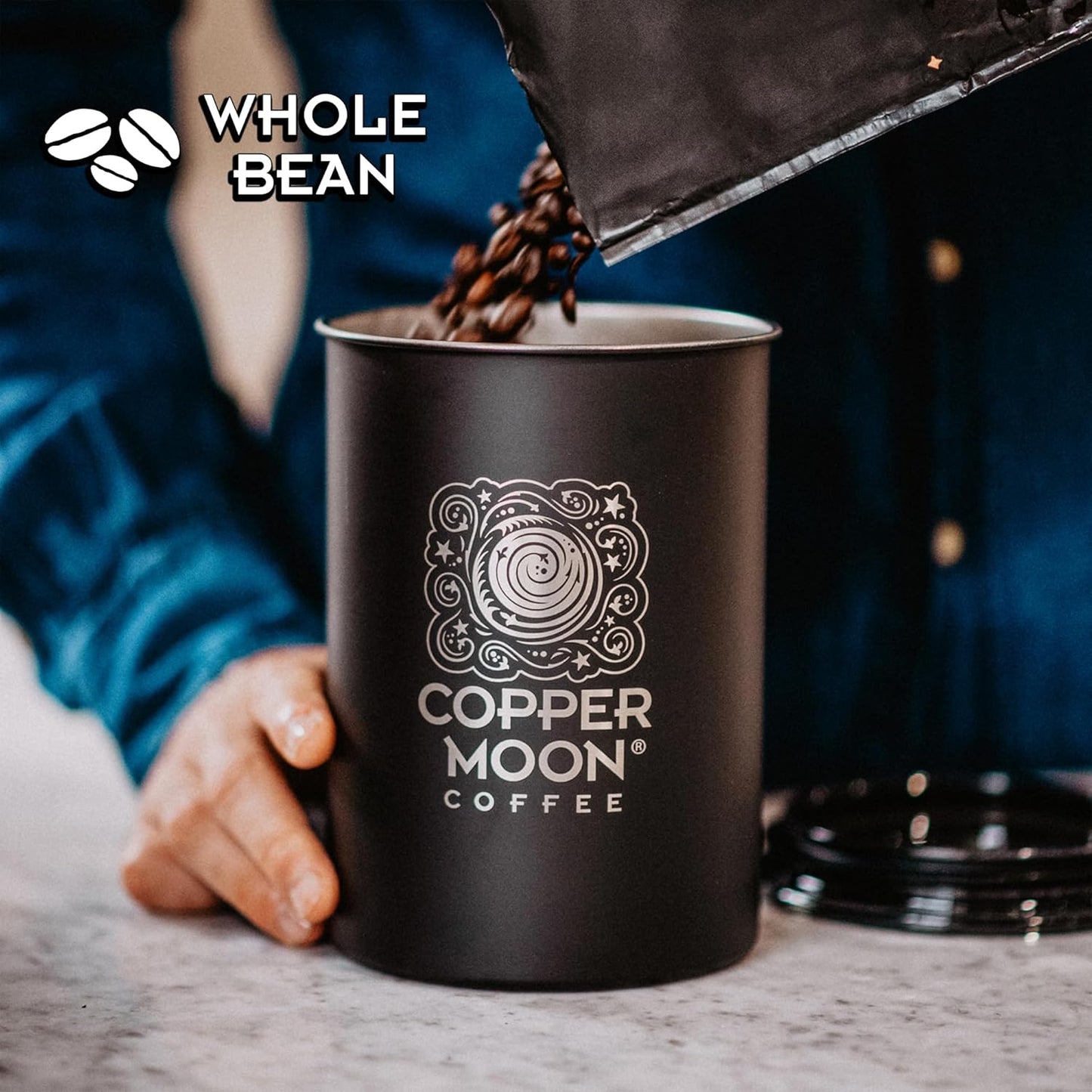 Copper Moon Medium Roast Whole Bean Coffee, Southern Pecan Blend, 5 Lb