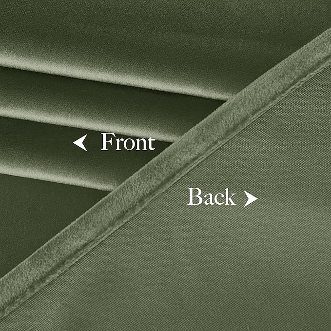 NICETOWN Sage Green Curtains 96 inches Long 2 Panels, Farmhouse and Sleek - Image 8