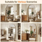 Antok Full Length Mirror, Free Standing Wall Mounted or Leaning Full Body Mirror - Image 8