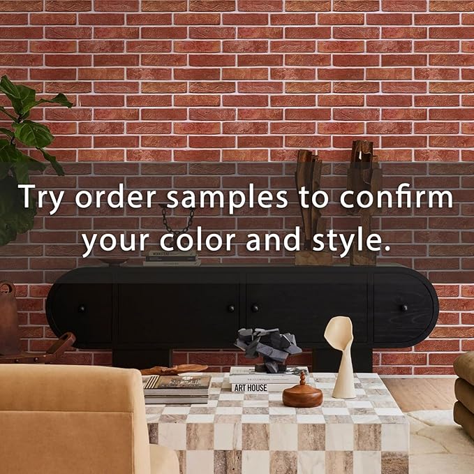 Commomy 3D Brick Wall Panels Peel and Stick - Image 2
