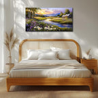 SERIMINO Large Wall Art Prints, Rural Landscape Wall Decor, Meadow Wildflower - Image 5