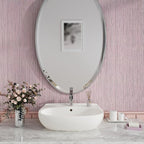 CRE8TIVE Pale Pink Grasscloth Wallpaper Textured Grasscloth Peel and Stick - Image 2