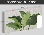 XMPMBM-Hand-Painted Banana Leaf Art Fabric Wallpaper Graffiti Green Leaf Living - Image 4