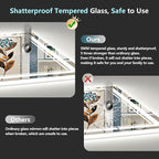 50x40 LED Bathroom Mirror with Lights, Backlit and Front Lit Anti-Fog Lighted - Image 7