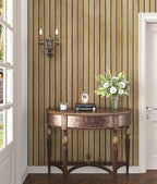 Brown 3D Wood Slat Panels for Walls Acoustic Slat Wall Paneling Peel and Stick - Image 4