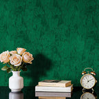 Green Crushed Velvet Fabric Wallpaper Peel and Stick Green Felt Drawer Liner - Image 4