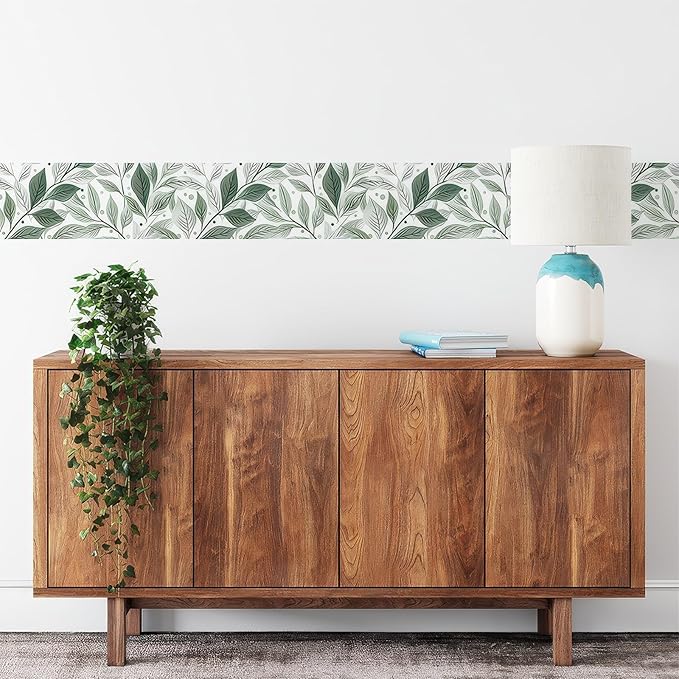HOMETITUTE Wallpaper Border 4x196 Inch Peel and Stick PVC Wall Border Wallpaper - Image 9