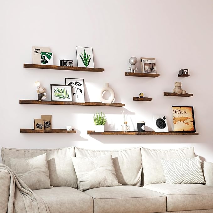 Floating Shelves for Wall Decor, Long Wall Mounted Storage Shelf for Bedroom - Image 6