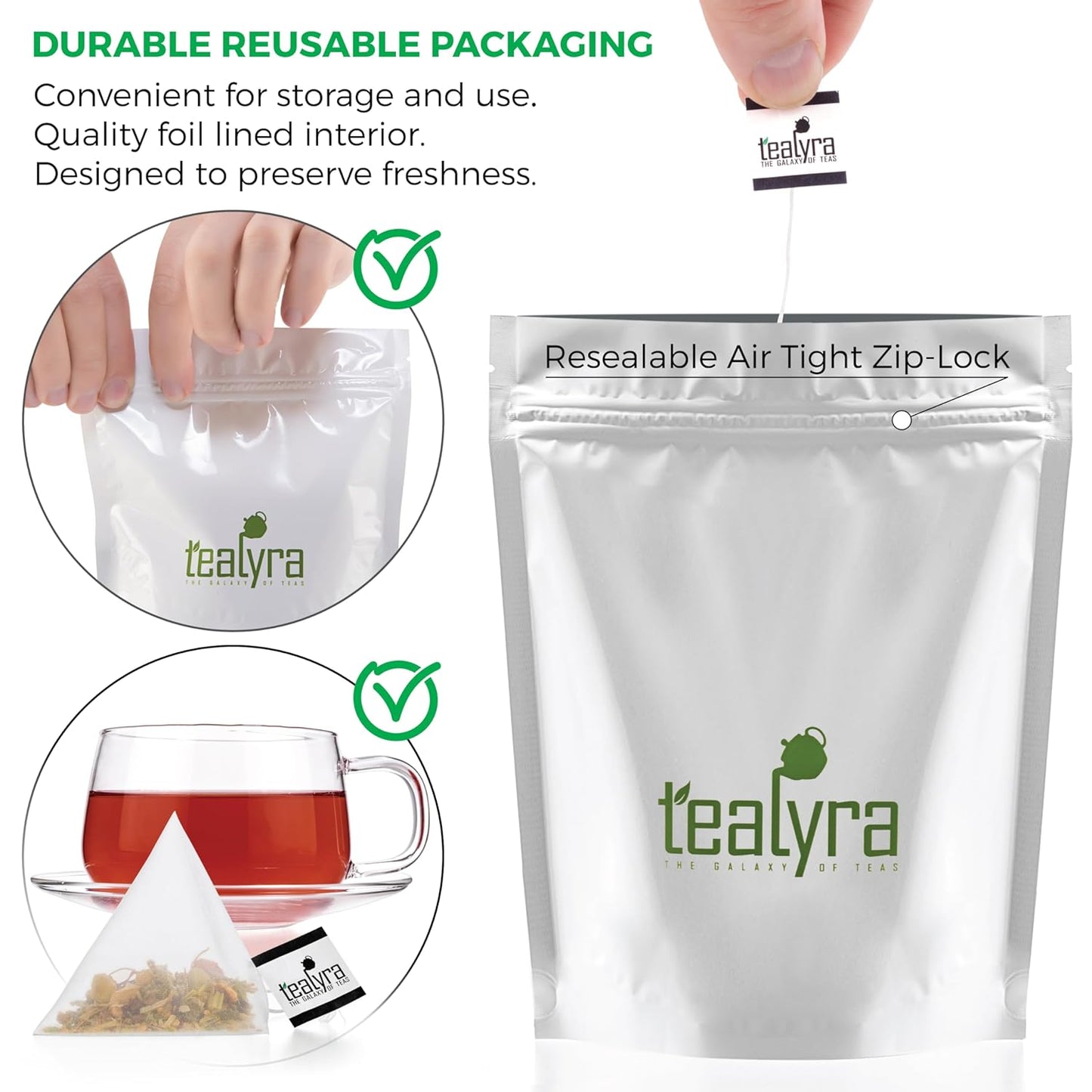 Tealyra - Scandinavian Wild Berry - 25 Bags - Black Currant - Goji Berry - Hibiscus Health Tonic - Loose Leaf Tea - Relaxing - Caffeine-Free - 25 Sachets