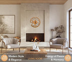 Rizalit Wood Wall Clock Artistic Modern Classic Style Unique Design 11.5 Inch - Image 3