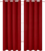 LEMOMO Dark Red Thermal Blackout Curtains/52 x 95 Inch/Set of 2 Panels Room - Image 2