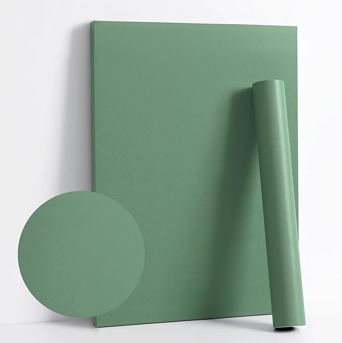 Dimoon 118''x17.7'' Green Peel and Stick Wallpaper Contact Paper Modern Self by DIYYOURMOON