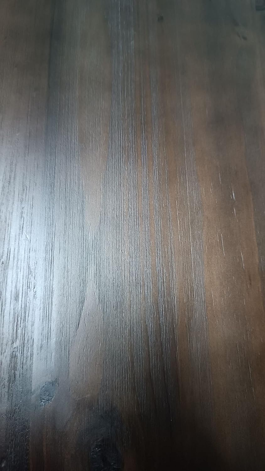 Industrial Pipe Wall Shelves with Real Wood Plank ,36 Inches Floating Shelves for Wall Farmhouse Book Shelves Dark Brown 3 Tier for Kitchen,Living Room Decor and Bar Shelving