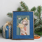 CRE8TIVE Blue Glitter Wallpaper Border Peel and Stick Wall Border Decorative - Image 6