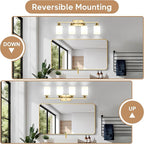 Ascher Bathroom Light Fixtures, 4-Light Vanity Light Over Mirror, Wall Lamp - Image 6