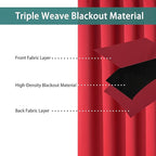 BONZER Extra Wide Room Divider Black Curtain Total Privacy Wall Room Darkening - Image 2