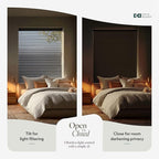 CHICOLOGY Cordless Mini Blinds for Indoor Windows, 82.5" W x 60" H, Light - Image 6