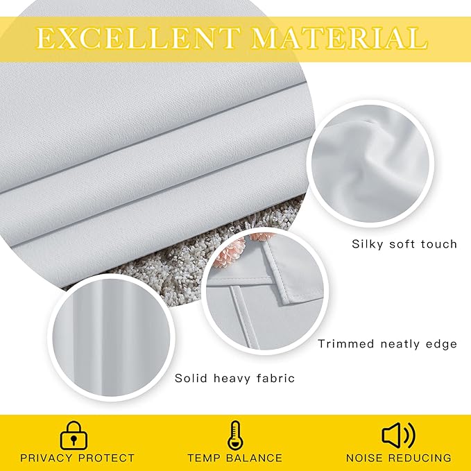 NICETOWN Patio Door Curtain Vertical Blinds, Grommet Top Room Divider Curtain - Image 5