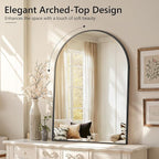 Arched Bathroom Mirror for Wall, HD Glass Over Sink for Bathroom - Image 3