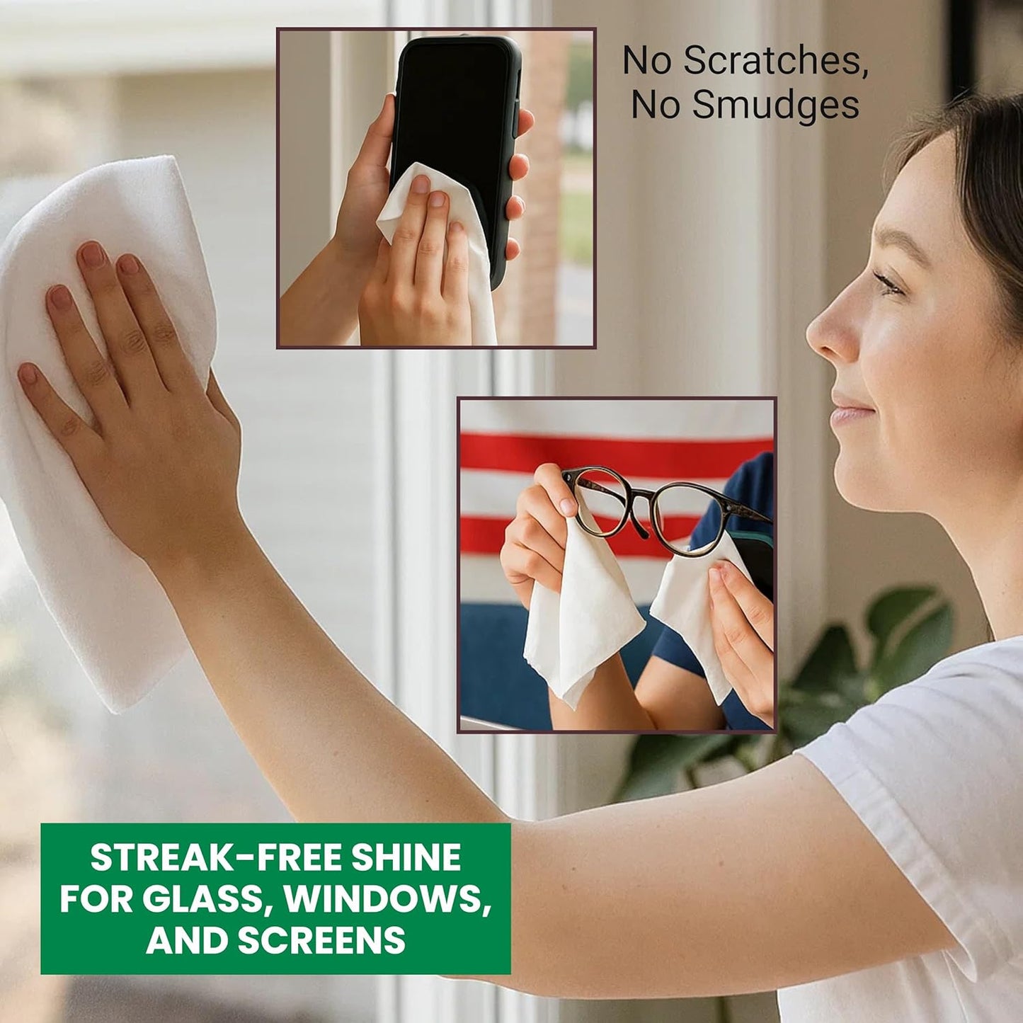 Dish Cloths Cotton| Kitchen Wash Cloth | Shop Towels Absorbent and Lint Free Flour Sack| Dishcloths for Kitchen Washing Dishes| Thick Absorbent Quick Dry Dish Rags | 12 Pack 13"x13" White