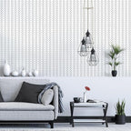 Erfoni Black and White Peel and Stick Wallpaper Modern Herringbone Contact - Image 8