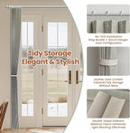 AJAZZ Blackout Accordion Door Curtain 98"x78" Grey - Image 5