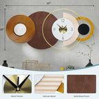 32x16 inch Large Modern Mid-Century Wall Clock - Image 2