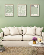 HesenDot Framed Matisse Sage Green Wall Art, William Morris Canvas Wall Decor - Image 6