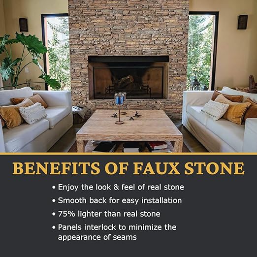 AZ Faux High-Density Polyurethane Faux Stone Flush Inside Corner - Image 4